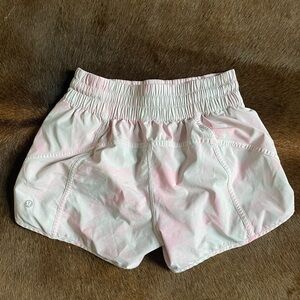 pink lulu lemon running shorts